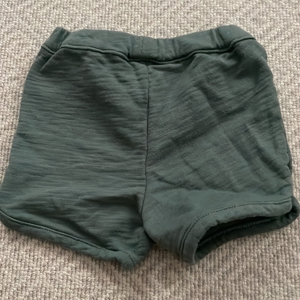 Carters Girls Olive Green Shorts 9 M - Picture 4 of 4